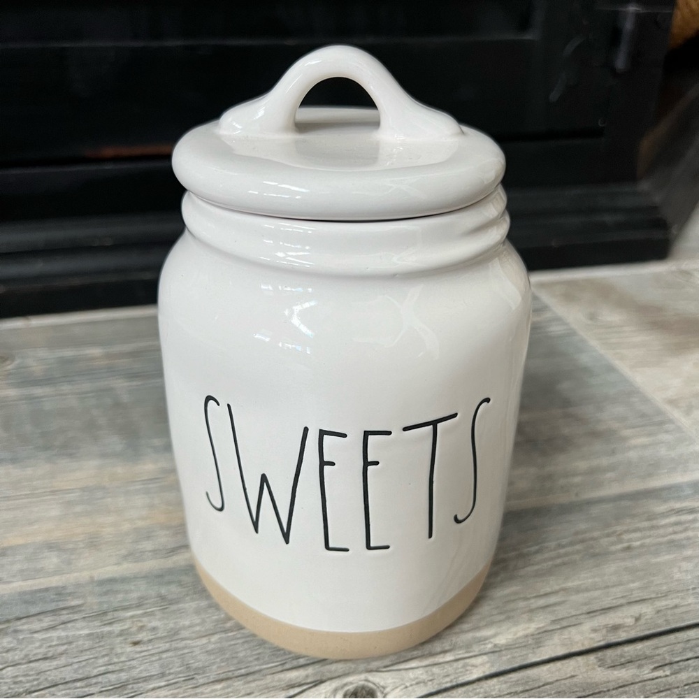 Like New Rae Dunn Sweets Jar with Lid